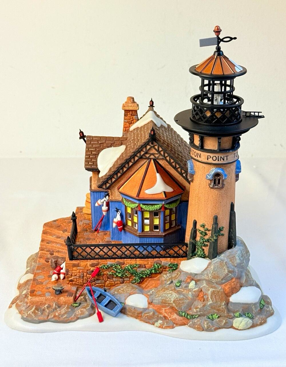 Dept 56 Dickens' Village Lynton Point Tower Lighted House 1997 Boxed- Read
